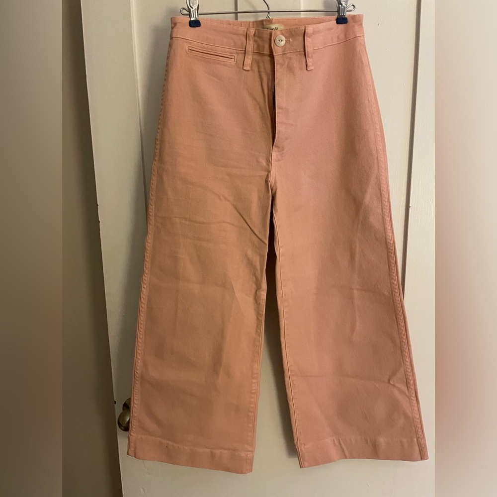Madewell Wide Leg Pink Pants